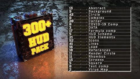 300 HUD Element Pack After Effects Templates
