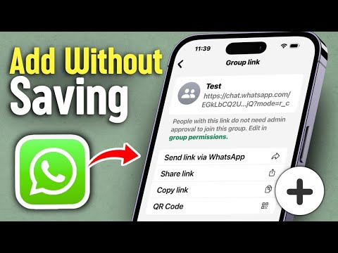 Add to WhatsApp Group Without Saving Number (2025 Trick!)