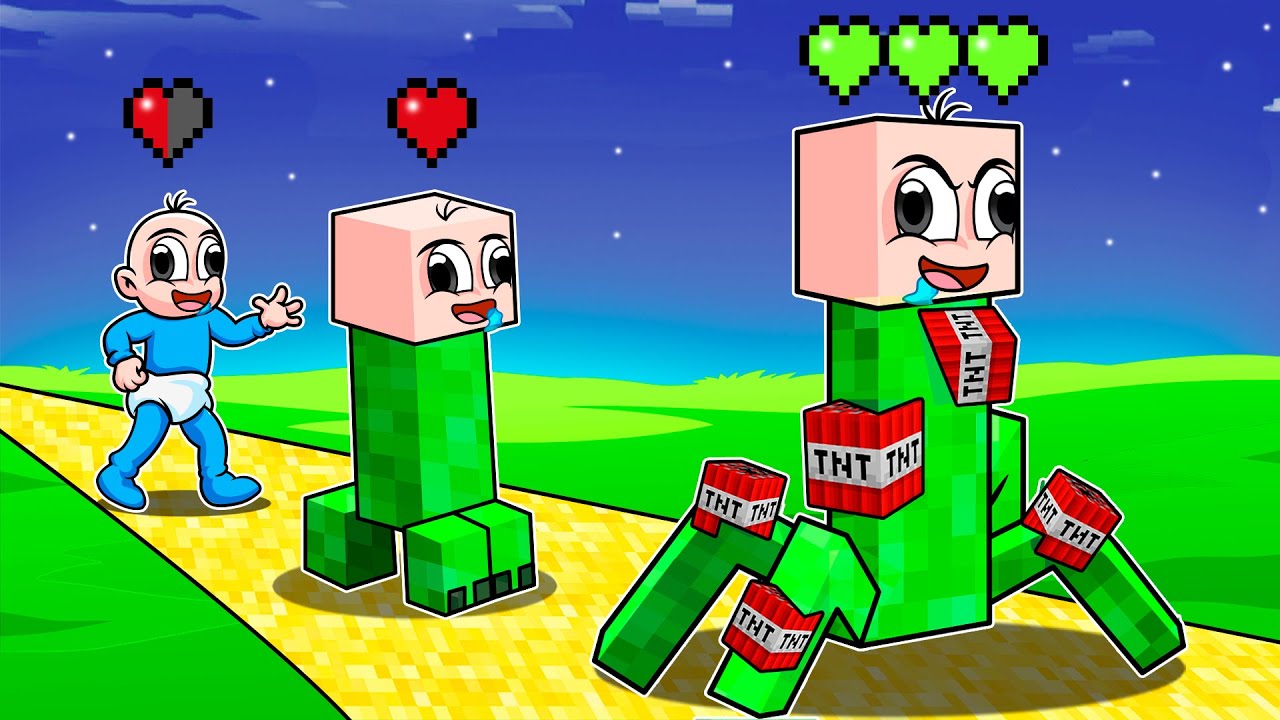 ¡VIDA DE CREEPER EN MINECRAFT!