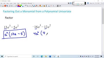 Factoring Out a Monomial from a Polynomial Univariate