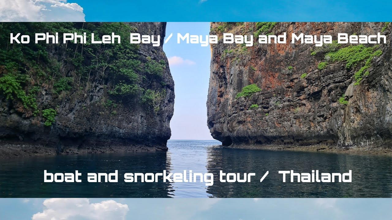 Ko Phi Phi Leh  Bay, Maya Bay and Maya Beach / boat and snorkeling tour /  Thailand