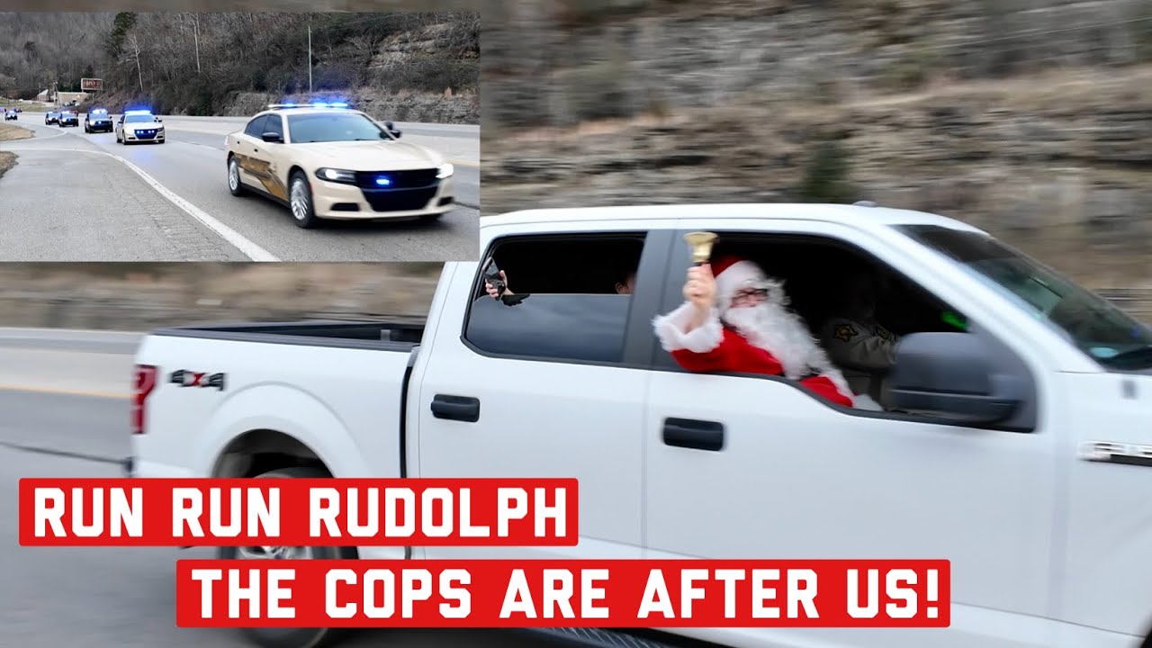 Почему Санта убегает от всех этих копов!