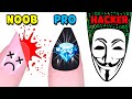 NOOB vs PRO vs HACKER - Nails Done!