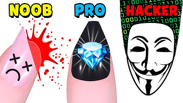 NOOB vs PRO vs HACKER - Nails Done!