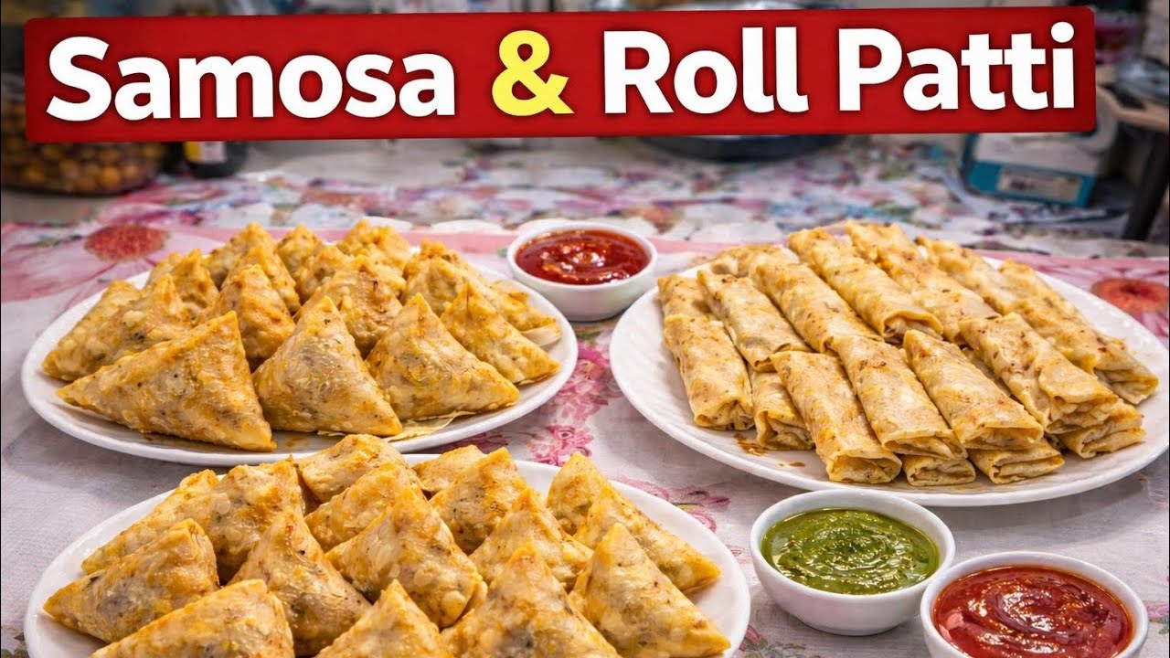Samosa & Roll patti #indianrecipes #capsicum #ramadan #iftar #iftarrecipe #imrankhan #food #cooking 