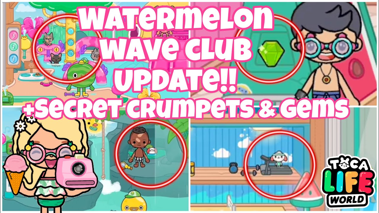 NEW WATERMELON WAVE CLUB WALKTHROUGH & REVIEW + SECRET CRUMPETS & GEM