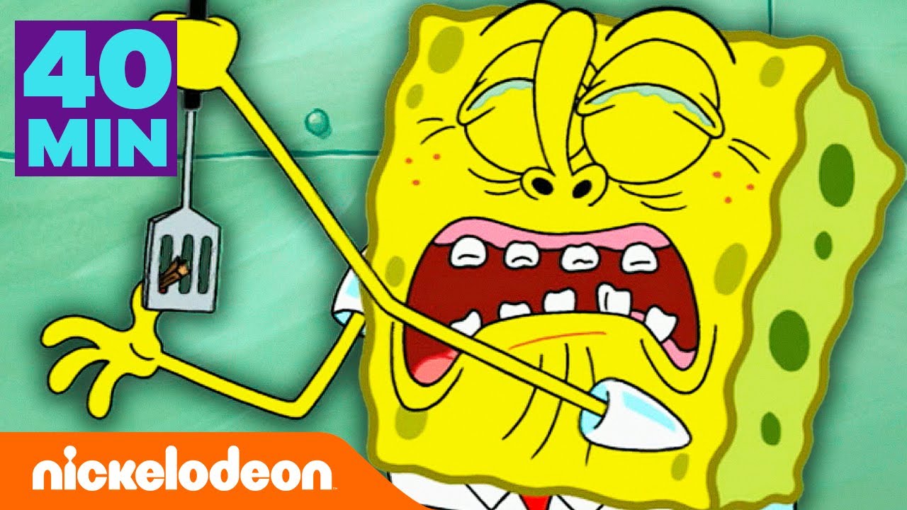 ⁣SpongeBob | 40 minuten de meest pijnlijke momenten uit Bikinibroek! | Nickelodeon Nederlands