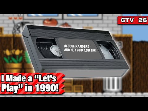 A Disney  Afternoon: NES Chip n Dale Rescue Rangers Let’s Play Recorded On VHS In 1990!