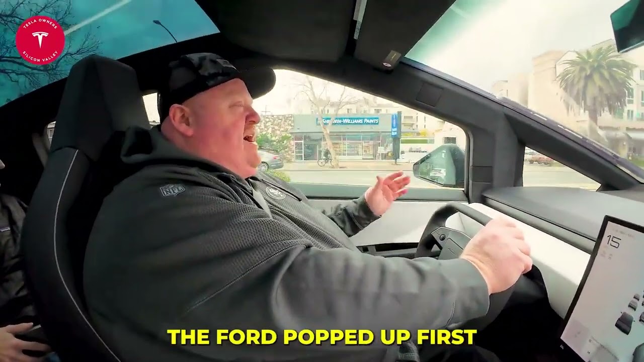 Ford Lightning Owner Drives the Tesla Cybertruck