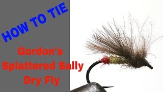 How To Tie Gordon's CDC Splattered Sally Dry Fly