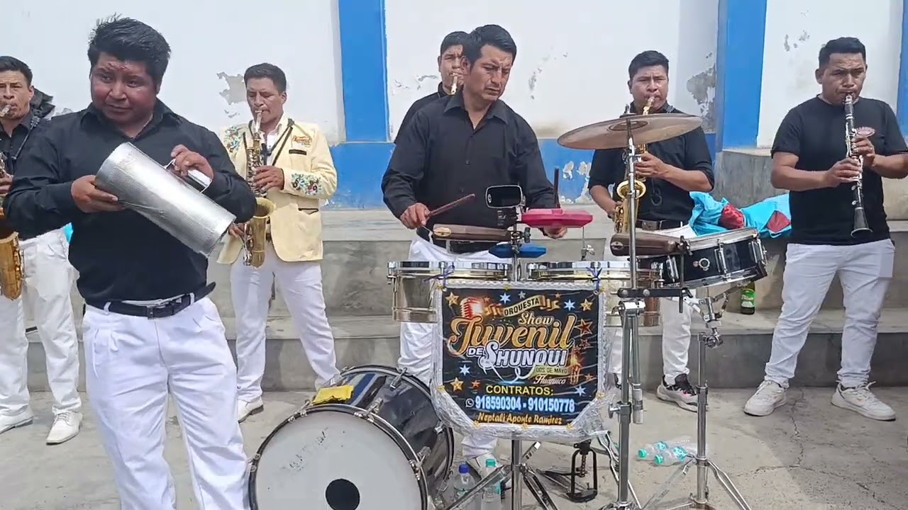 ORQUESTA 🪉 SHOW JUVENIL DE SHUNQUI DOS DE MAYO HCO 2026   CONTATOS  AL 918590304 / 910150778 