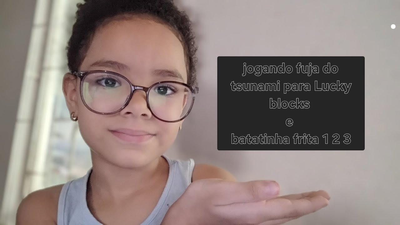 JOGANDO FUJA DO TSUNAMI PARA LUCKY BLOCKS E BATATINHA FRITA 1 2 3
