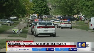 Neighbors react after IMPD officer shot