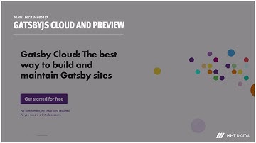 Ilesh Mistry presents Gatsby Cloud & Preview (Kentico Kontent) at the MMT Tech Meet-up Jan 2020