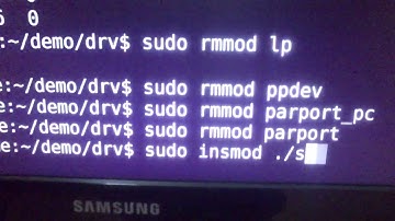 Linux kernel device driver parallelport LED