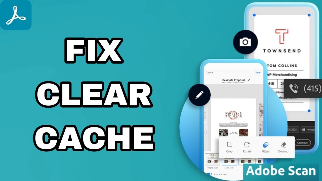How To Fix And Solve Clear Cache On Adobe Scan App | Final Solution ...