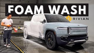 Rivian R1T Foam Wash - Exterior Auto Detailing (Satisfying ASMR) screenshot 4