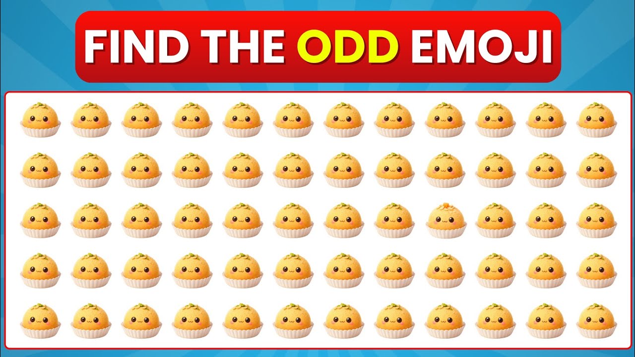 Find the odd emoji challenge 👀😯 | ice cream specials | Easy medium hard | 9 level 