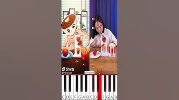 Do you like reading books?☹️ Original Vs Animation #brainrot (@lupdup) - Octave Piano Tutorial