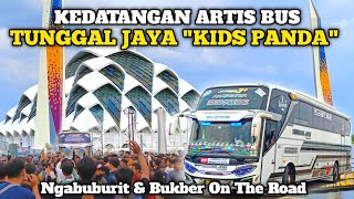 VIRAL!! Kedatangan Bus Tunggal Jaya KIDS PANDA di Masjid Aljabar , Ngabuburit & Bukber On The Road