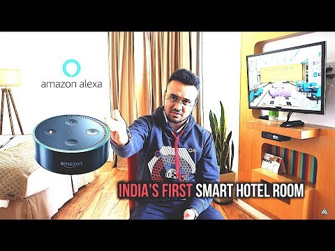 Amazon ECHO Dot REVIEW : Alexa Echo Dot Enabled smart hotel room!