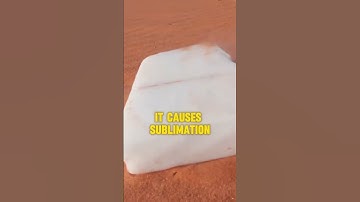 The Science Behind Dry Ice on Desert Sand Explained #shorts