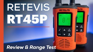 Retevis RT45P  Unboxing, Review & Range Test (vs Motorola XT420)