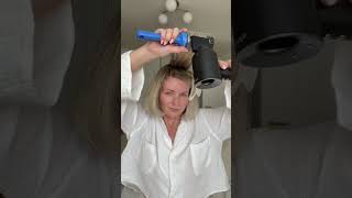 Washing and styling my blonde bob / bouncy blowy dry at home #hairwashing #hairwashroutine