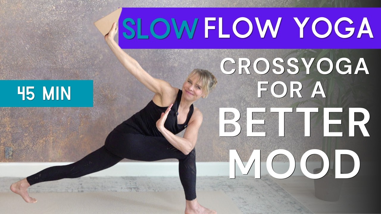 Кросс-йога для улучшения настроения. Христианский класс медленной/потоковой йоги с новыми интерес...