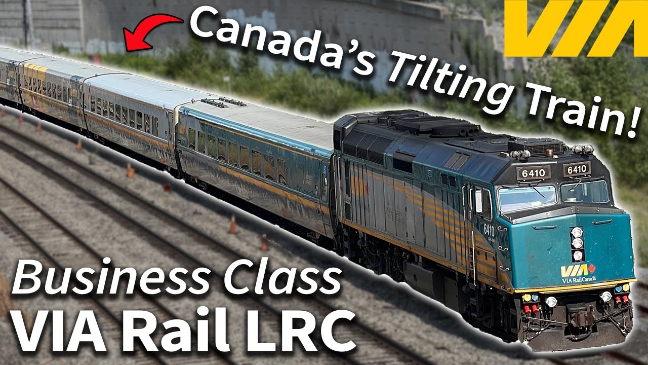 Canada's Tilting Train VIA Rail's LRC in Business Class YouTube