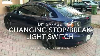 Mazda 3 2004 - Brake/Stop Light Switch Replacement (DIY Garage)