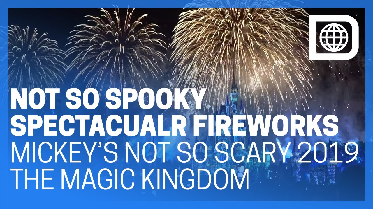NEW Disney's Not So Spooky Spectacular Fireworks - Mickey's Halloween Party at The Magic Kingdom