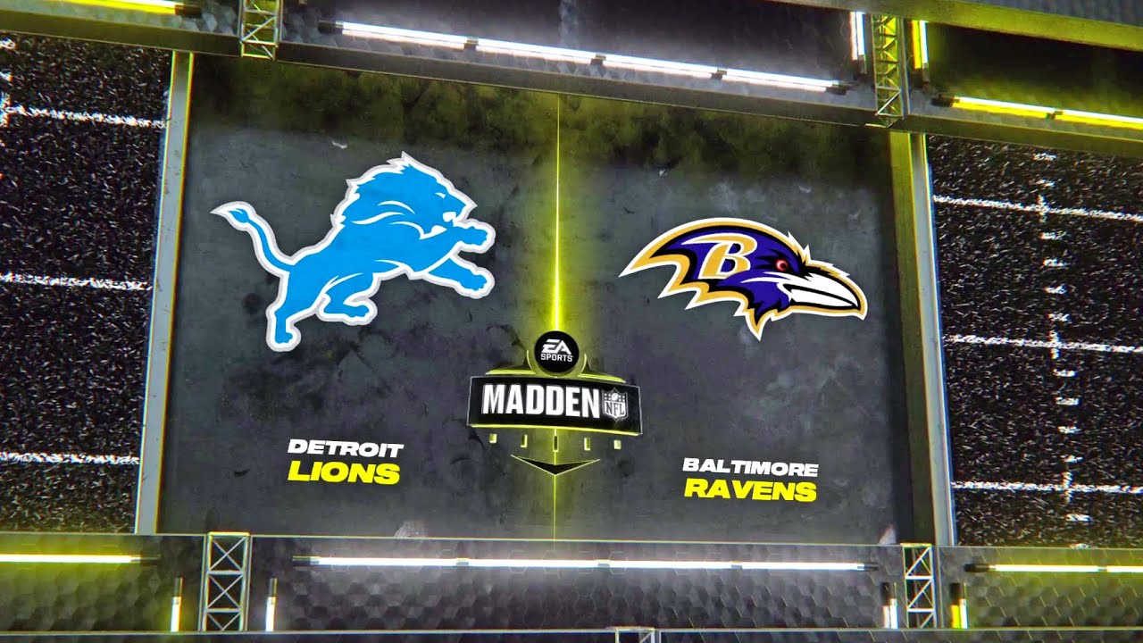 Madden NFL 24 | Detroit Lions vs Baltimore Ravens - Week 7 | Simulation ...