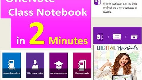 ONENOTE CLASS NOTEBOOK IN 2 MINUTES VIDEO