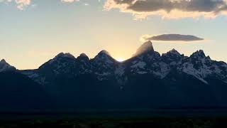 Sunset over the Grand Tetons NP Wyoming Sunset over the Grand Tetons NP Wyoming
