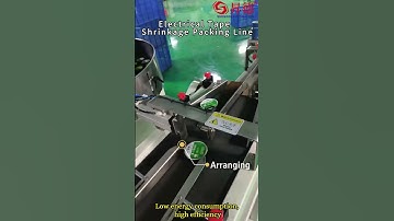 Automatic PVC Electrical Insulating Tape Heat Shrink Packaging Line SD-60SS+SD-1060+SD-4522胶带收缩包装线