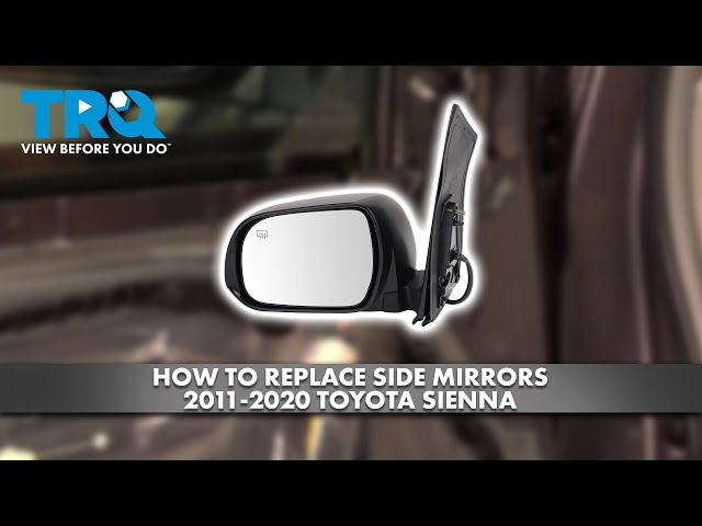 Mirror Glass For 06-10 Toyota Sienna Auto Dim Signal Replacement