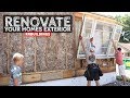 How to Renovate Your Homes Exterior Part 2: Installing Insulation and Sheathing