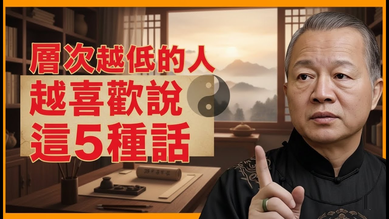 張口閉口都是這5種話的人，層次都很低！ 學會分辨，你能避開90%的爛人，#人生智慧 #命理 #哲學 #曾仕強 #易經 #正能量