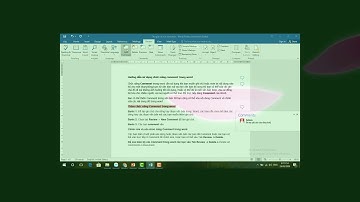 Thêm, xóa,chỉnh sửa comment trong word