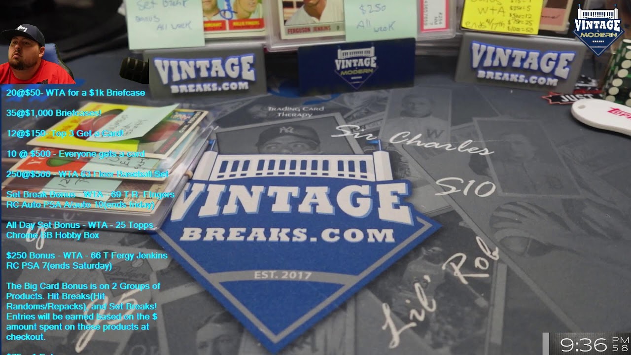 Vintage and Modern Breaks 03/11/26 #livebreaks