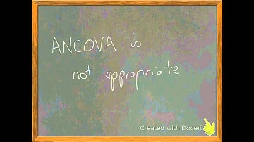 Violation of Assumptions ANCOVA