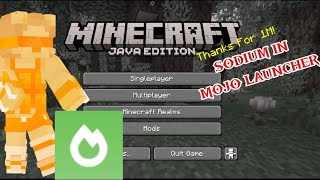HOW TO INSTALL SODIUM CLIENT IN MOJO LAUNCHER 100% REAL
