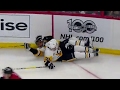 teammates collide malkin and daley go hard into boards
