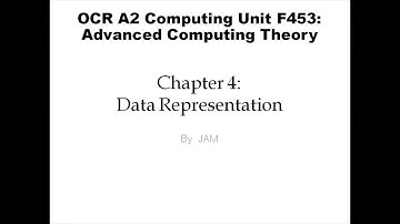 OCR A2 F453 Computing - Chapter 4