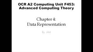 OCR A2 F453 Computing - Chapter 4