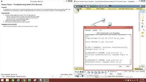 2.2.4.10 Packet Tracer - Troubleshooting Switch Port Security