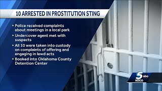 OKCPD: 10 people arrested in prostitution sting, officials say