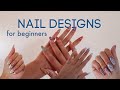 4 TRENDY nail designs for beginners!! Nail tutorial!!