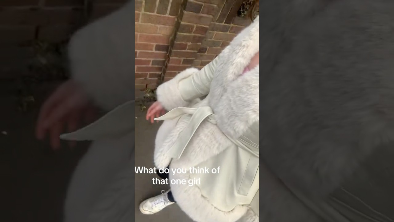 White leather jacket with fur